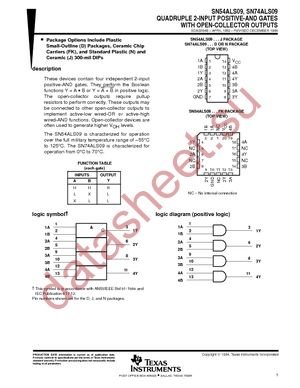 SN74ALS09D datasheet  